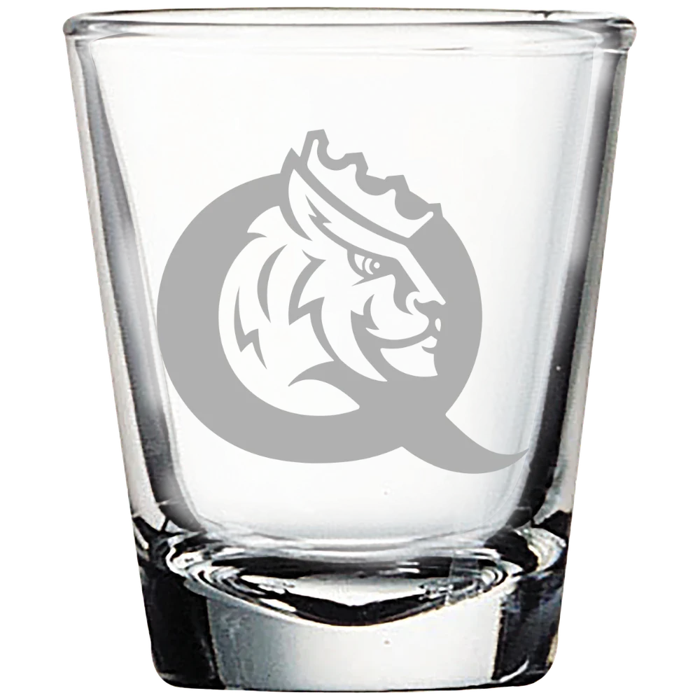 Queens University of Charlotte Polar Camel 1.7 oz. Shot Glass