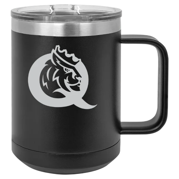 Queens University of Charlotte Polar Camel 15 oz. Mug with Slider Lid