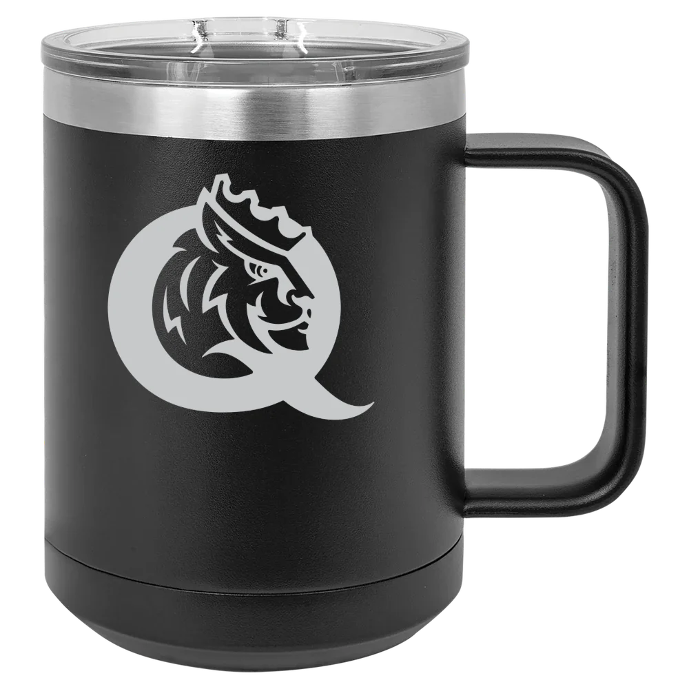 Queens University of Charlotte Polar Camel 15 oz. Mug with Slider Lid