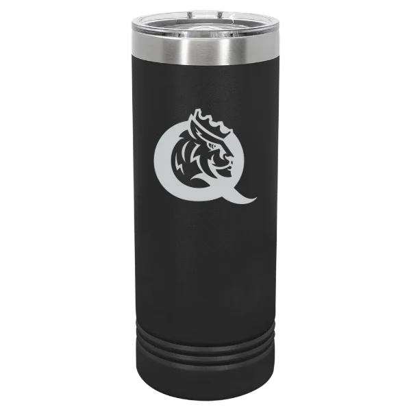 Queens University of Charlotte Polar Camel 22 oz. Skinny Tumbler with Slider Lid