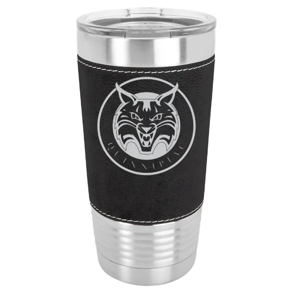 Quinnipiac University Polar Camel 20 oz. Leatherette Grip Tumbler with Standard Lid