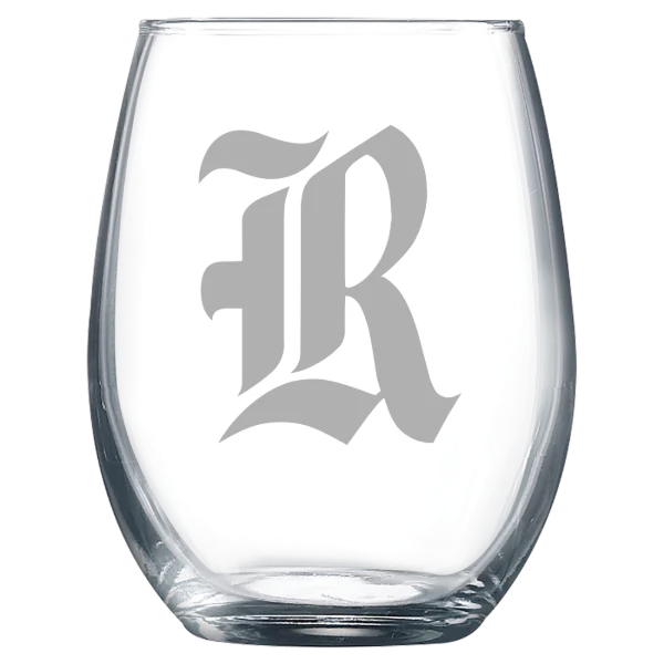 Rice University Polar Camel 9 oz. Stemless Wine Glass