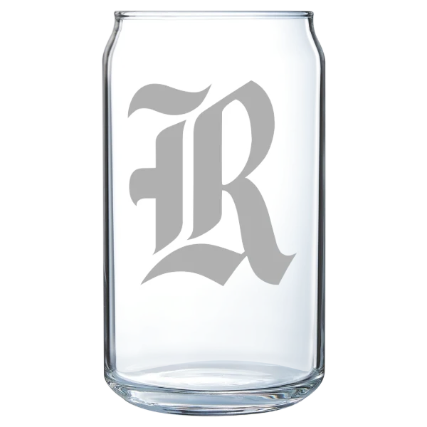 Rice University Polar Camel 16 oz. Can Glass