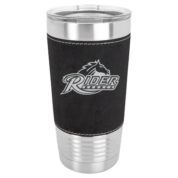 Rider University Polar Camel 20 oz. Leatherette Grip Tumbler with Standard Lid