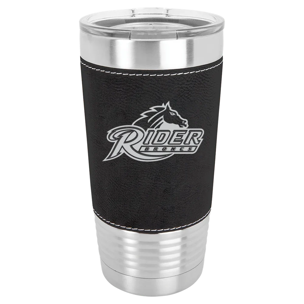 Rider University Polar Camel 20 oz. Leatherette Grip Tumbler with Standard Lid
