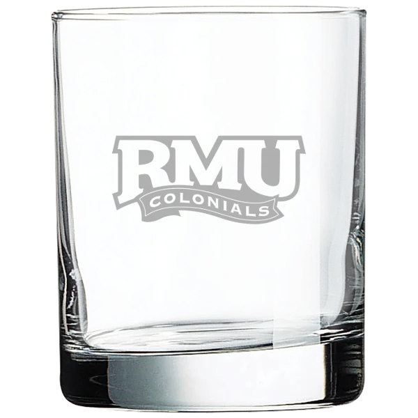 Robert Morris University Polar Camel 10 1/2 oz. On The Rocks Glass