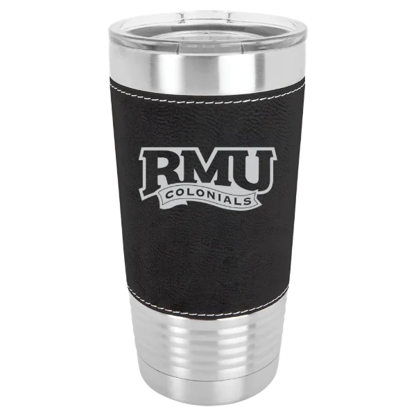 Robert Morris University Polar Camel 20 oz. Leatherette Grip Tumbler with Standard Lid
