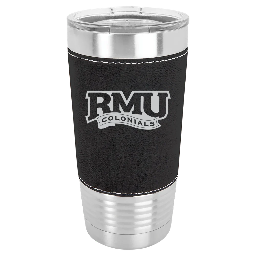 Robert Morris University Polar Camel 20 oz. Leatherette Grip Tumbler with Standard Lid