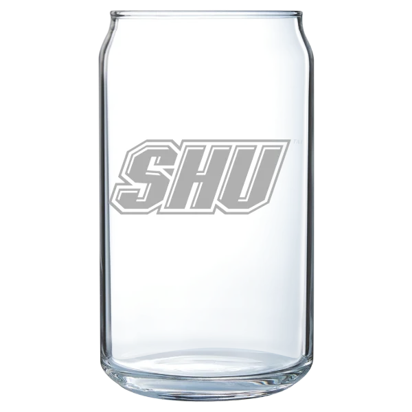 Sacred Heart University Polar Camel 16 oz. Can Glass