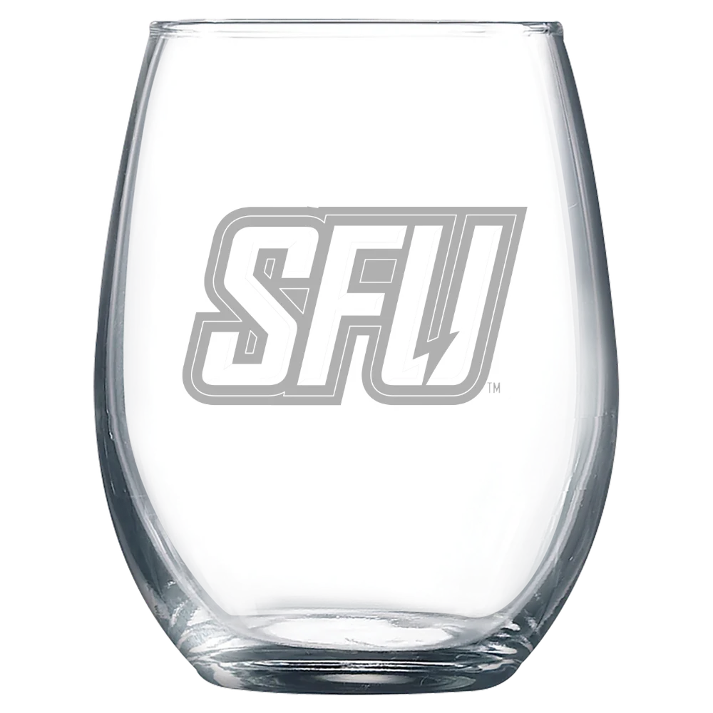 Saint Francis University  Polar Camel 9 oz. Stemless Wine Glass