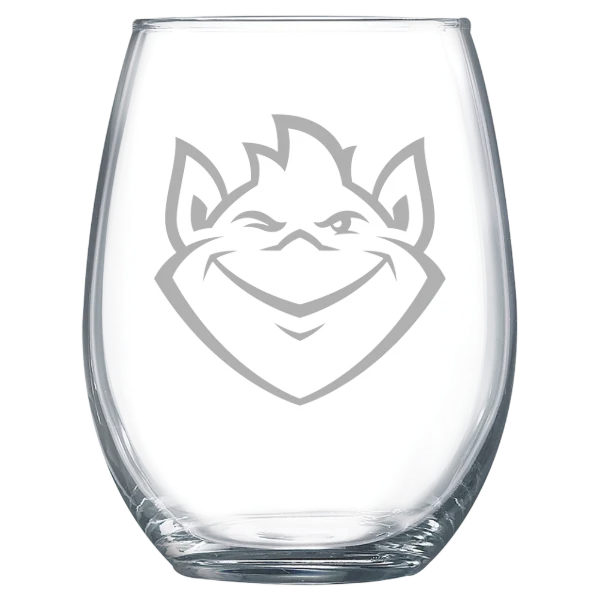 Saint Louis University Polar Camel 15 oz. Stemless Wine Glass