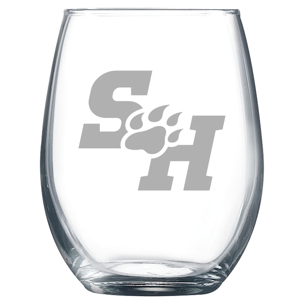 Sam Houston State University Polar Camel 9 oz. Stemless Wine Glass