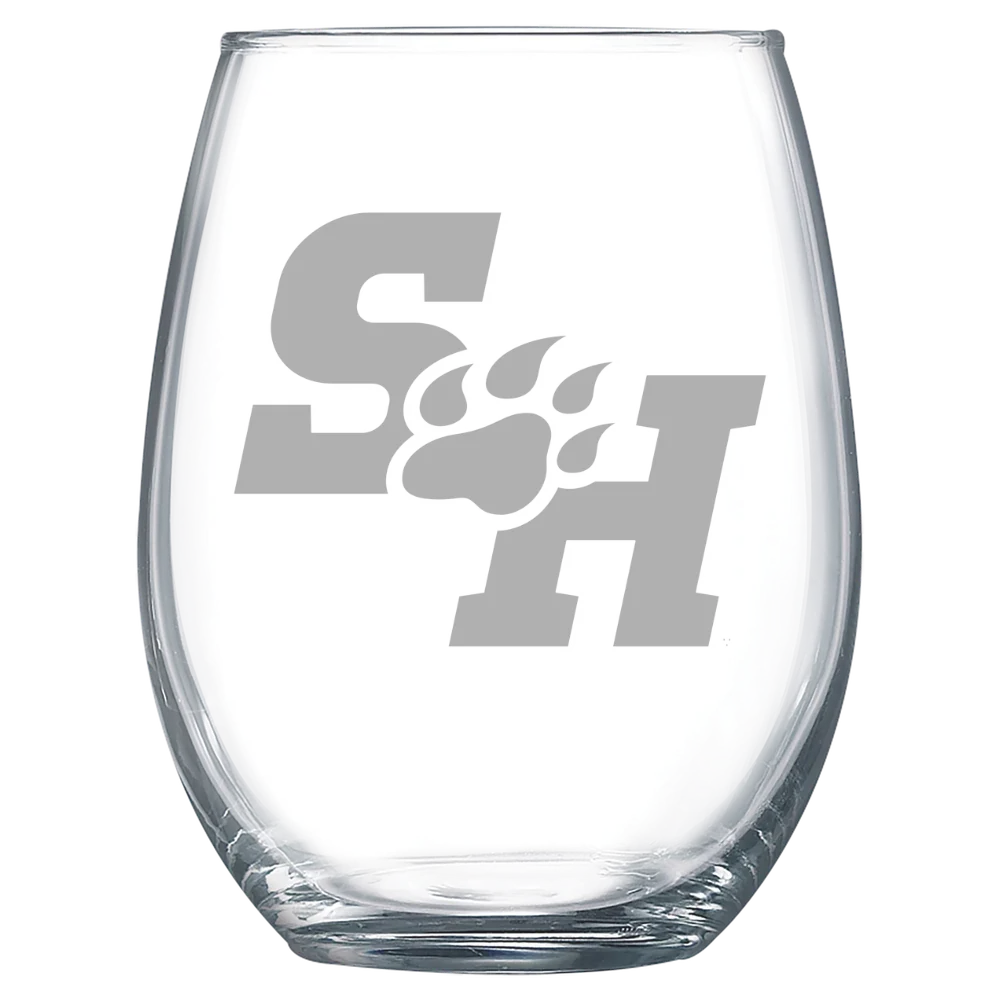 Sam Houston State University Polar Camel 15 oz. Stemless Wine Glass