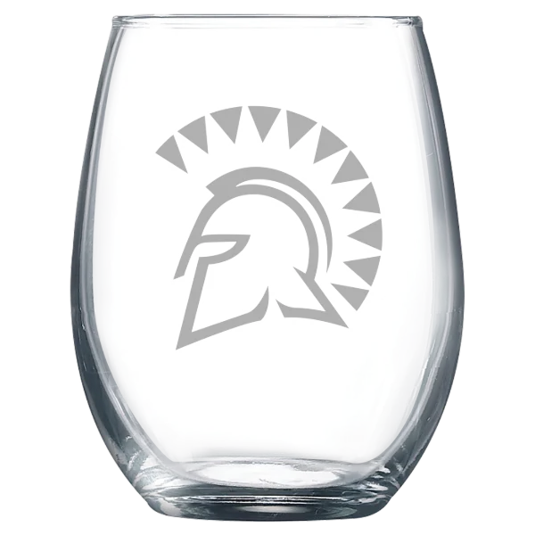 San Jose State University Polar Camel 9 oz. Stemless Wine Glass