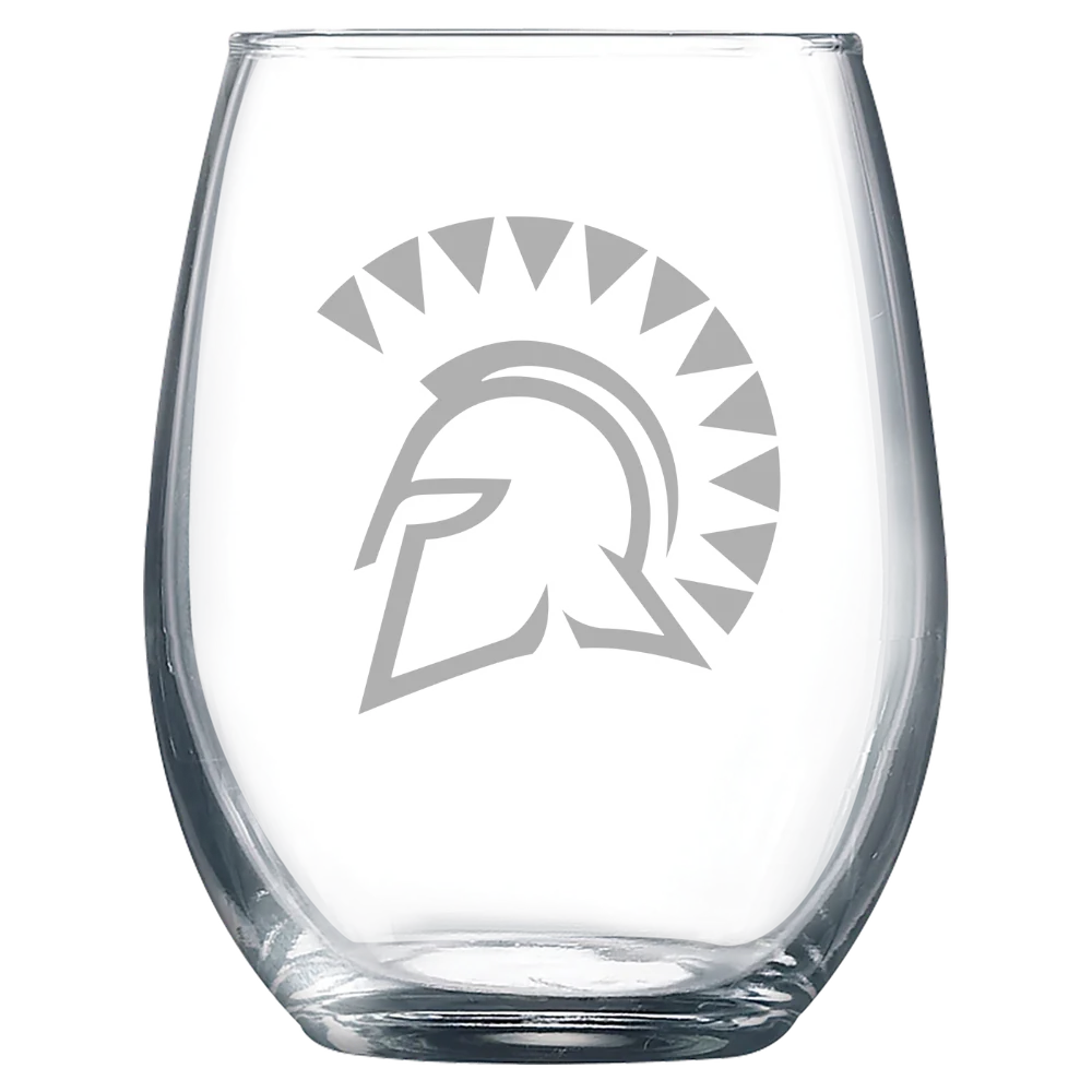 San Jose State University Polar Camel 9 oz. Stemless Wine Glass