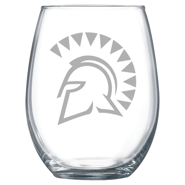 San Jose State University Polar Camel 15 oz. Stemless Wine Glass