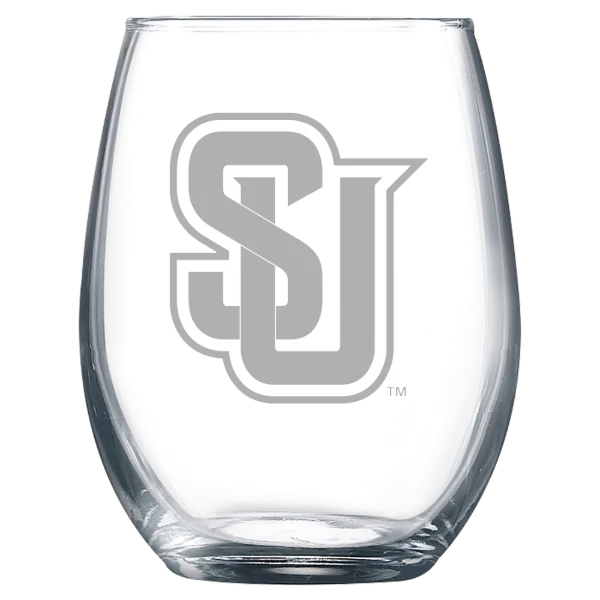 Seattle University Polar Camel 9 oz. Stemless Wine Glass