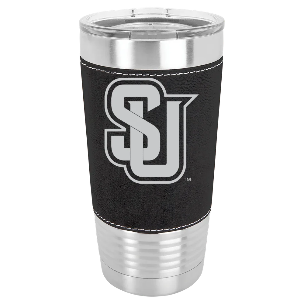 Seattle University Polar Camel 20 oz. Leatherette Grip Tumbler with Standard Lid