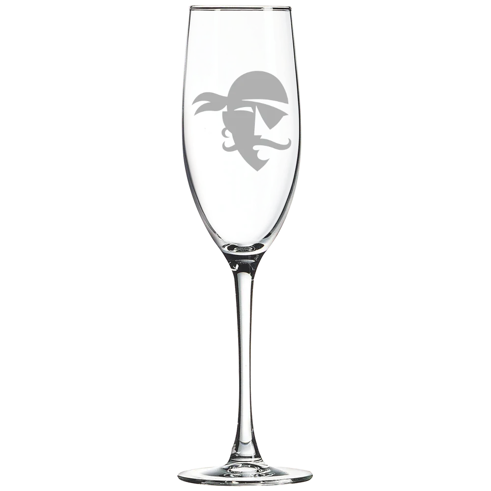 Seton Hall University Polar Camel 8 oz. Champagne Flute