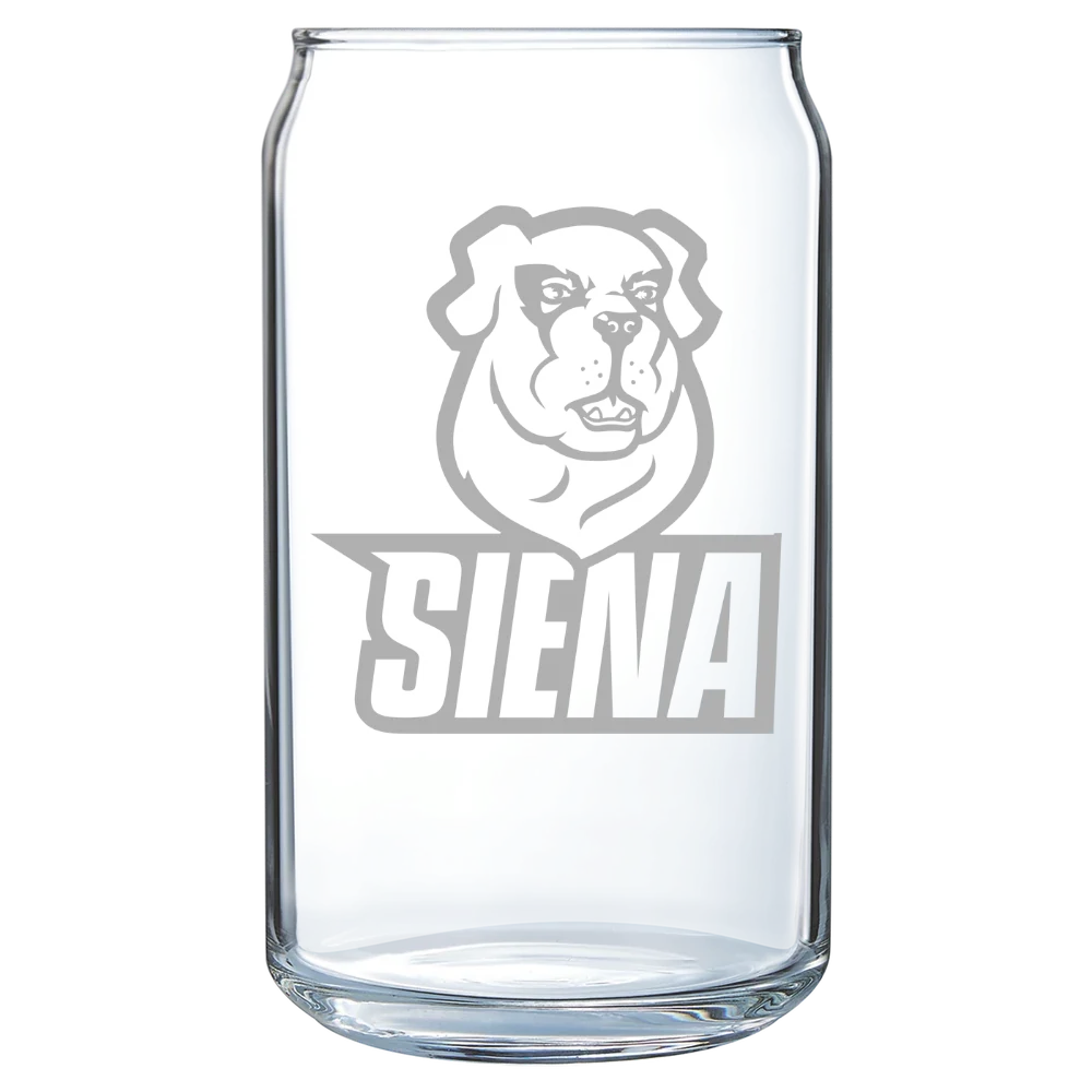 Siena University Polar Camel 16 oz. Can Glass
