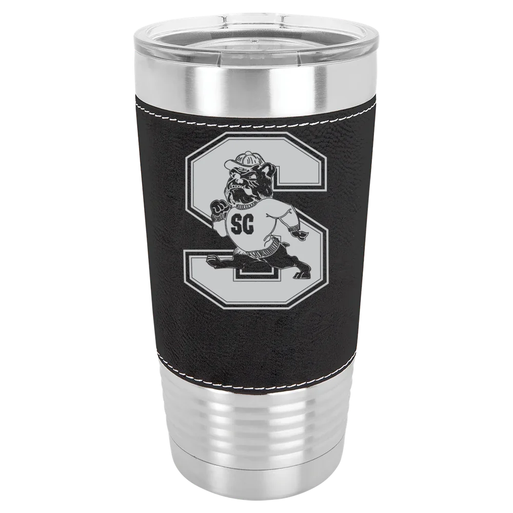 South Carolina State University Polar Camel 20 oz. Leatherette Grip Tumbler with Standard Lid