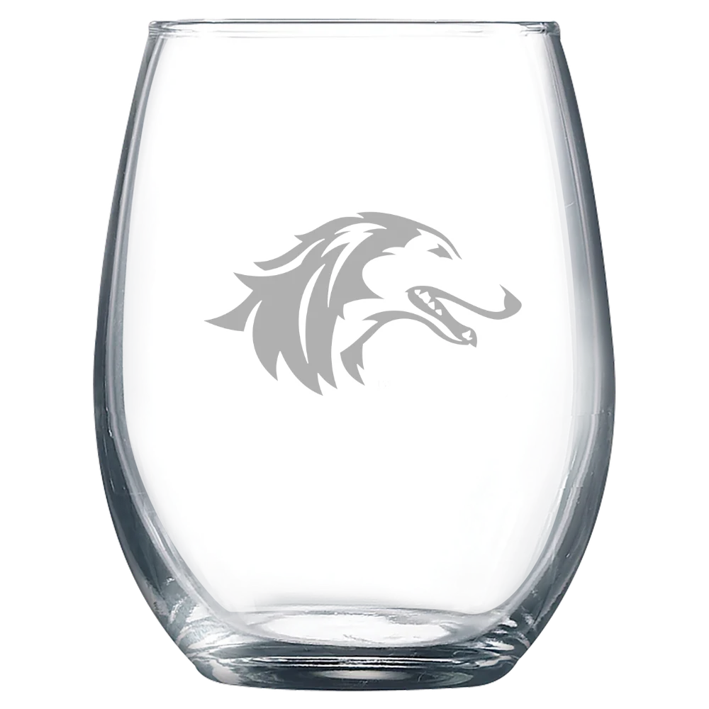 Southern Illinois University at Carbondale Polar Camel 9 oz. Stemless Wine Glass