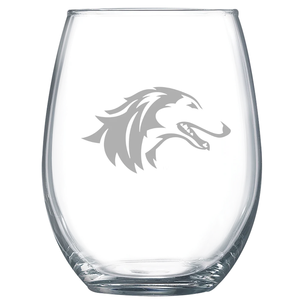 Southern Illinois University at Carbondale Polar Camel 15 oz. Stemless Wine Glass