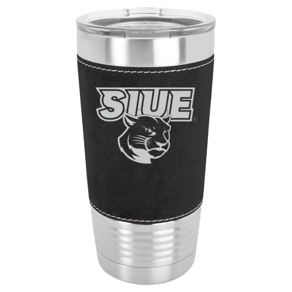 Southern Illinois University Edwardsville Polar Camel 20 oz. Leatherette Grip Tumbler with Standard Lid