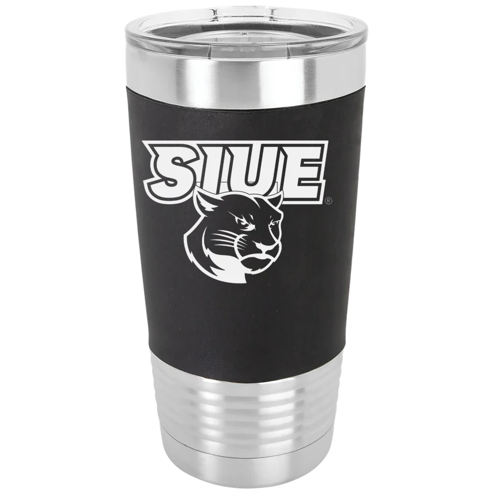 Southern Illinois University Edwardsville Polar Camel 20 oz. Silicone Grip Tumbler with Standard Lid