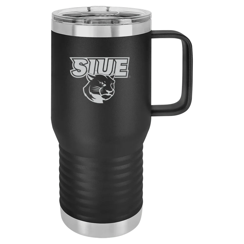 Southern Illinois University Edwardsville Polar Camel 20 oz. Travel Mug with Slider Lid