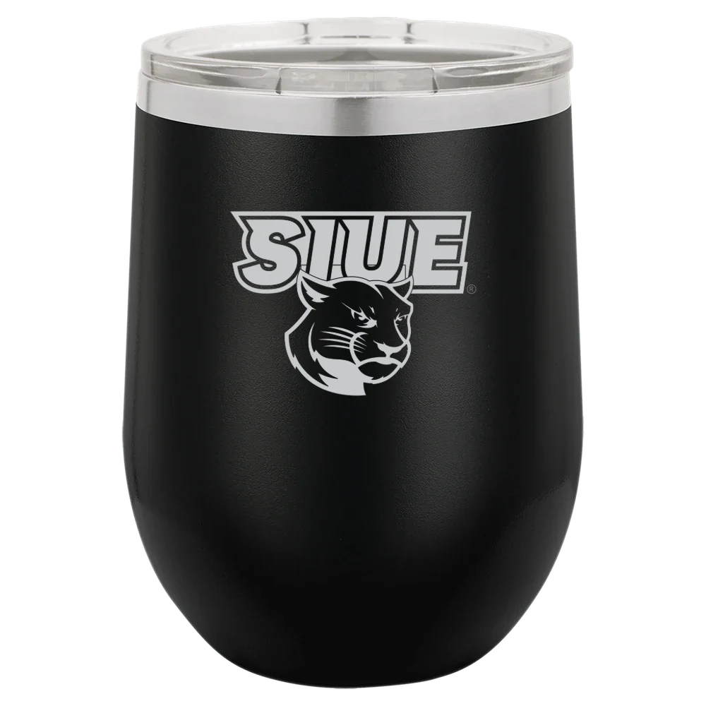 Southern Illinois University Edwardsville Polar Camel 12 oz. Stemless Wine Tumbler