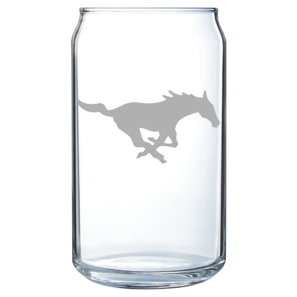 Southern Methodist University Polar Camel 16 oz. Can Glass