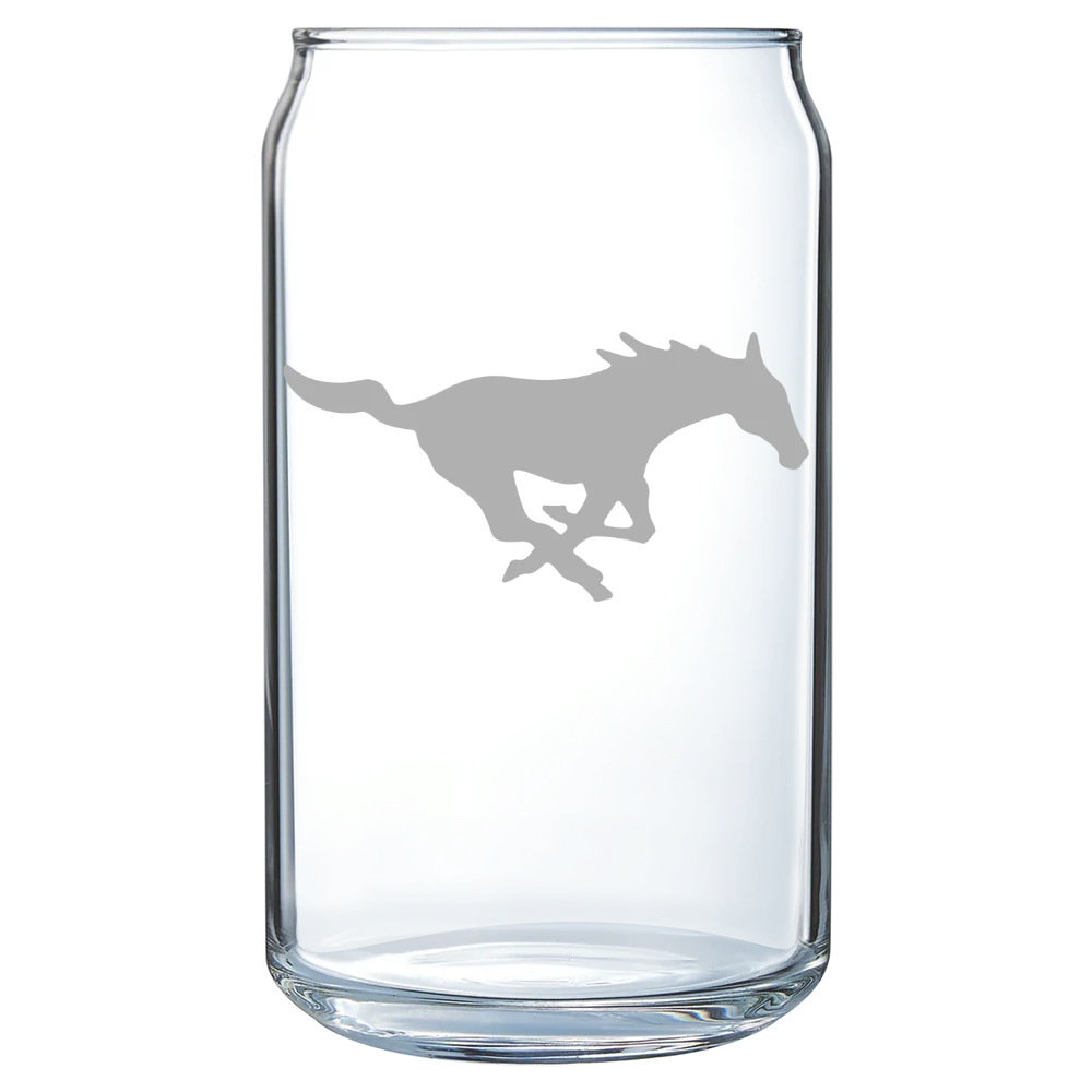 Southern Methodist University Polar Camel 16 oz. Can Glass