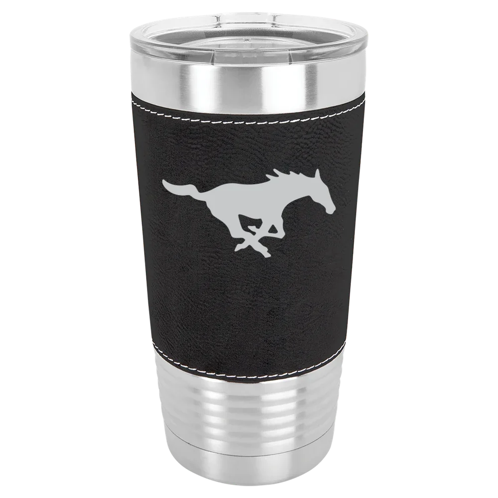 Southern Methodist University Polar Camel 20 oz. Leatherette Grip Tumbler with Standard Lid