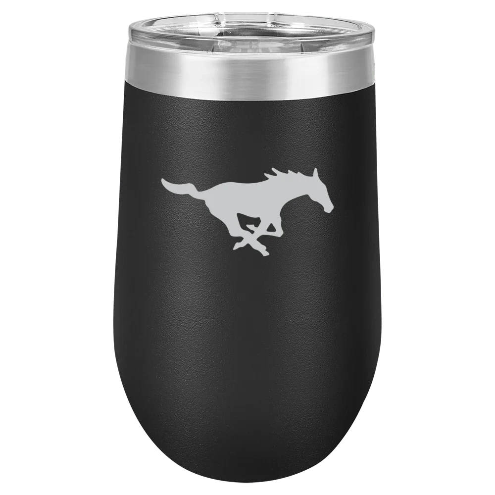 Southern Methodist University Polar Camel 16 oz. Stemless Wine Tumbler