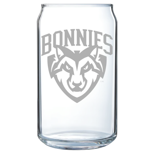 St. Bonaventure University Polar Camel 16 oz. Can Glass