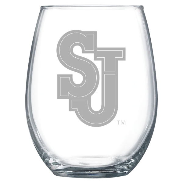 St. John's University (New York) Polar Camel 15 oz. Stemless Wine Glass