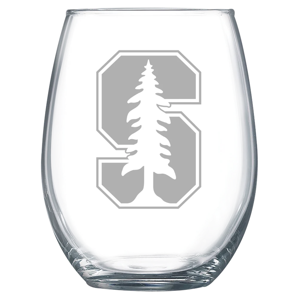Stanford University Polar Camel 15 oz. Stemless Wine Glass