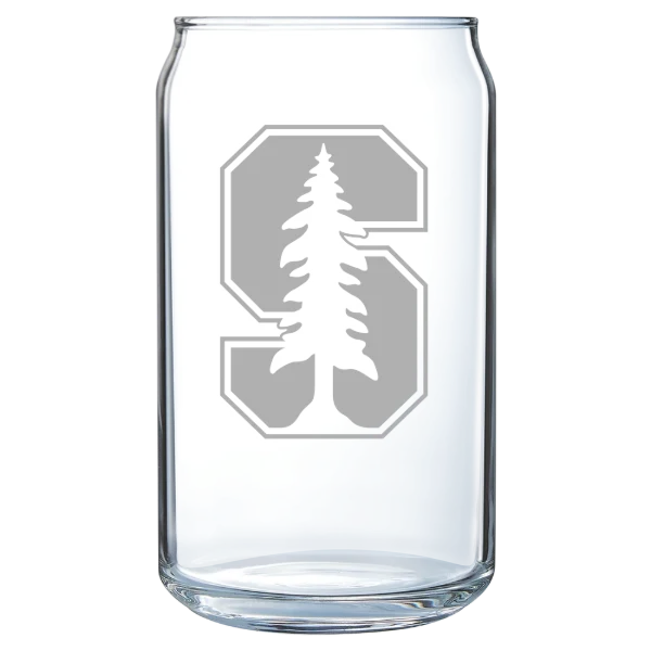 Stanford University Polar Camel 16 oz. Can Glass
