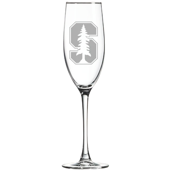 Stanford University Polar Camel 8 oz. Champagne Flute