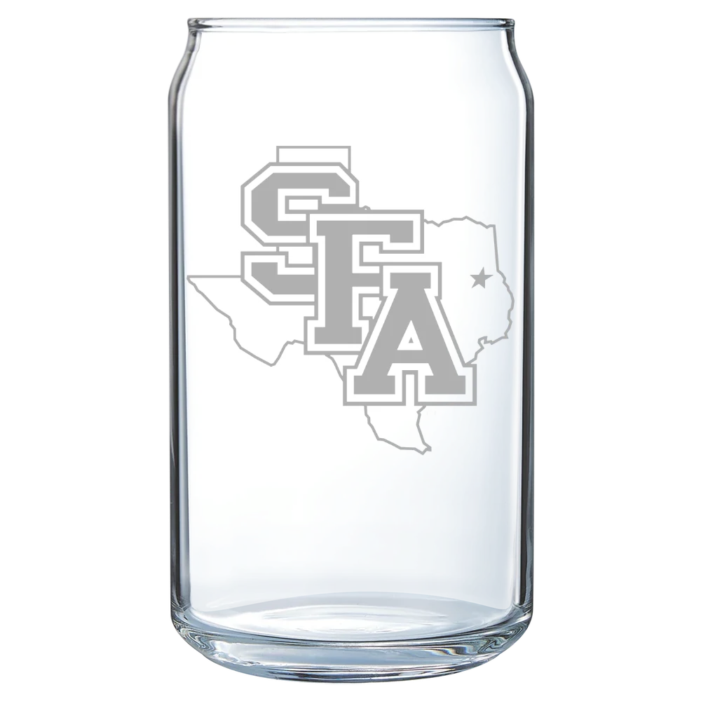 Stephen F. Austin State University Polar Camel 16 oz. Can Glass