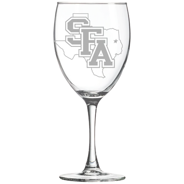 Stephen F. Austin State University Polar Camel 10 1/2 oz. Wine Glass