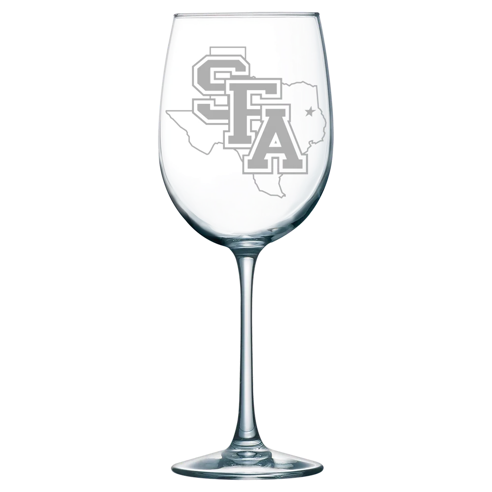 Stephen F. Austin State University Polar Camel 19 oz. Wine Glass