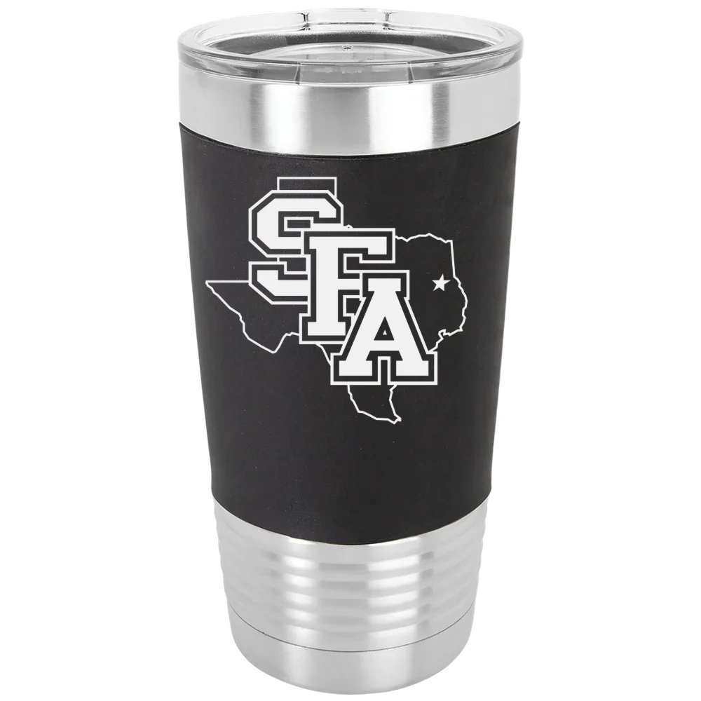 Stephen F. Austin State University Polar Camel 20 oz. Silicone Grip Tumbler with Standard Lid