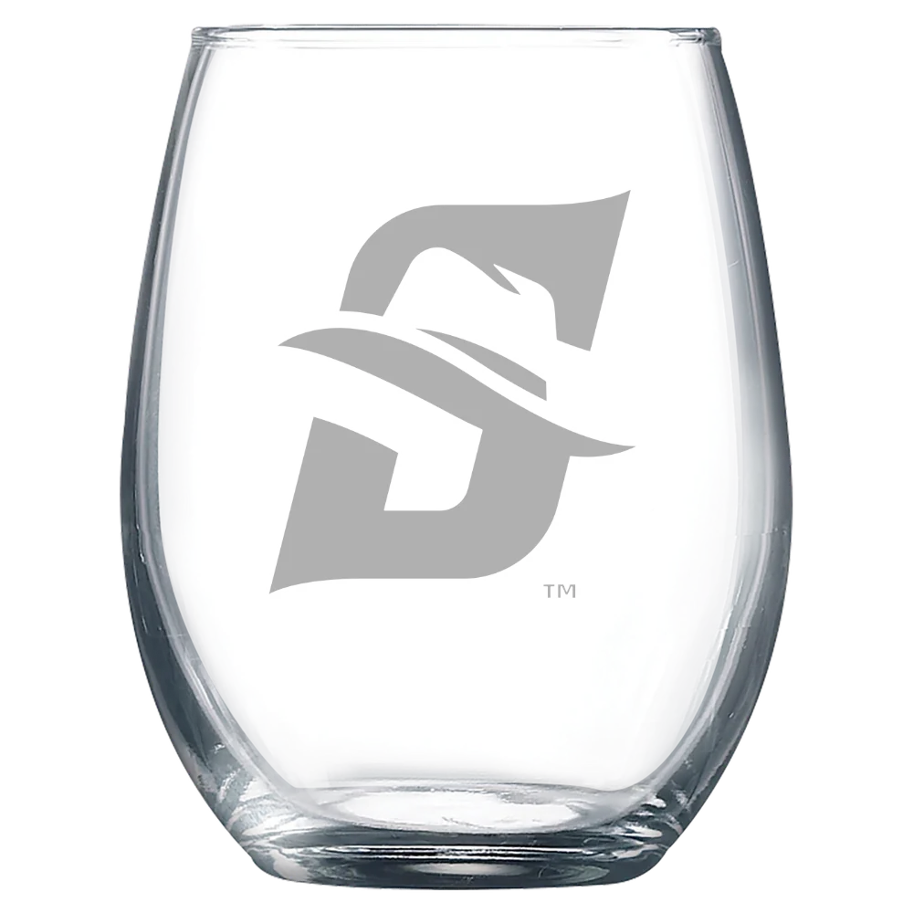 Stetson University Polar Camel 9 oz. Stemless Wine Glass