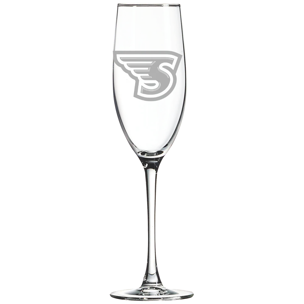Stonehill College Polar Camel 8 oz. Champagne Flute