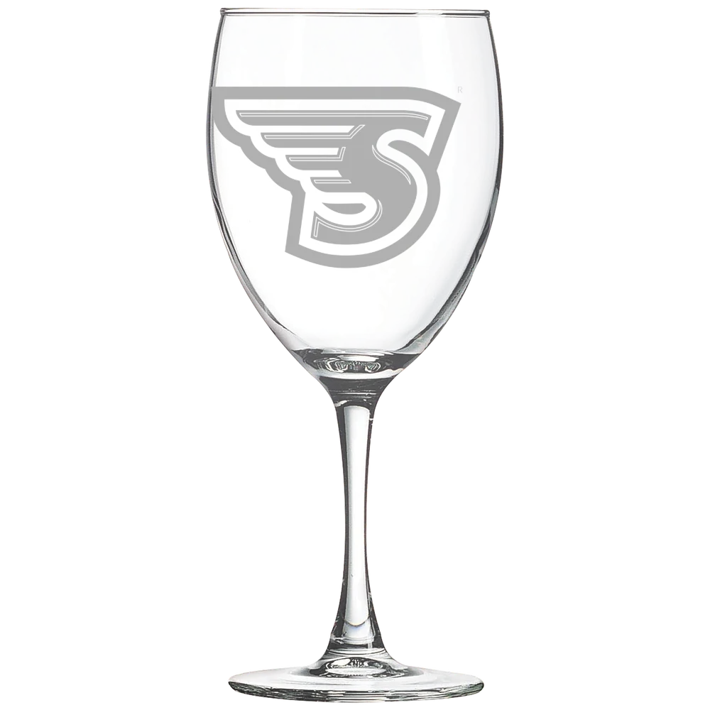 Stonehill College Polar Camel 10 1/2 oz. Wine Glass