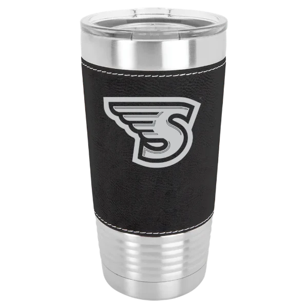 Stonehill College Polar Camel 20 oz. Leatherette Grip Tumbler with Standard Lid