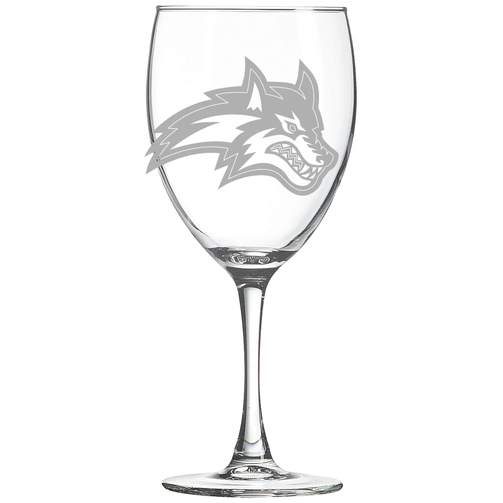 Stony Brook University Polar Camel 10 1/2 oz. Wine Glass