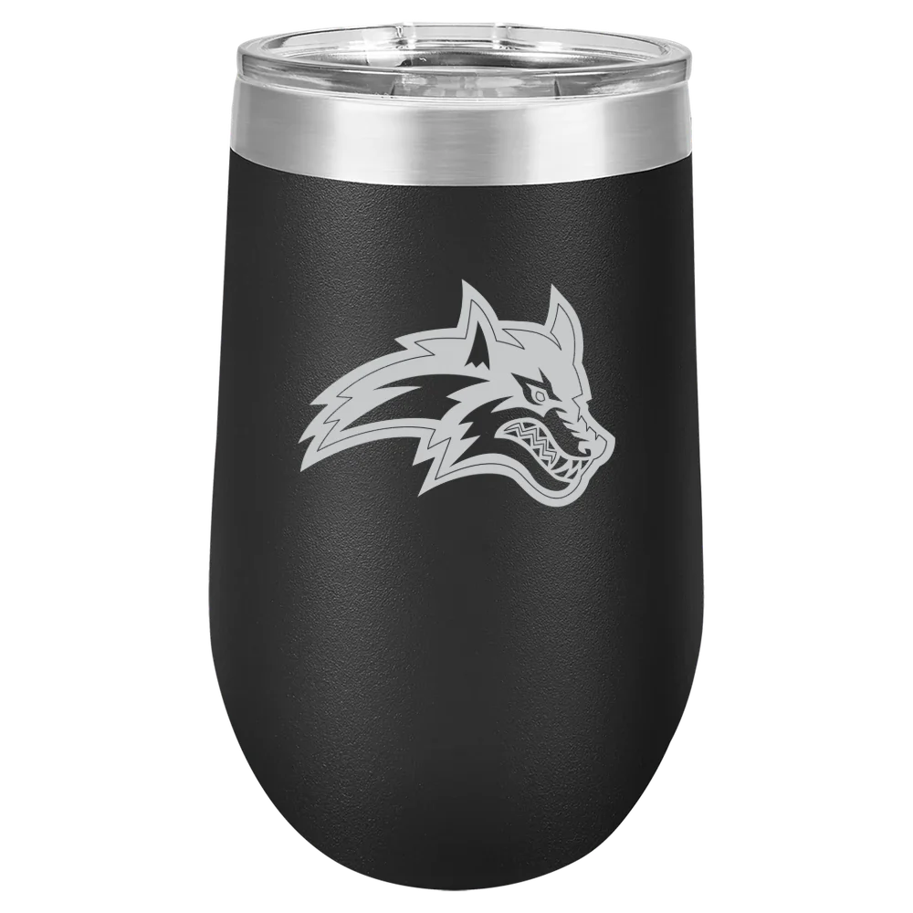 Stony Brook University Polar Camel 16 oz. Stemless Wine Tumbler
